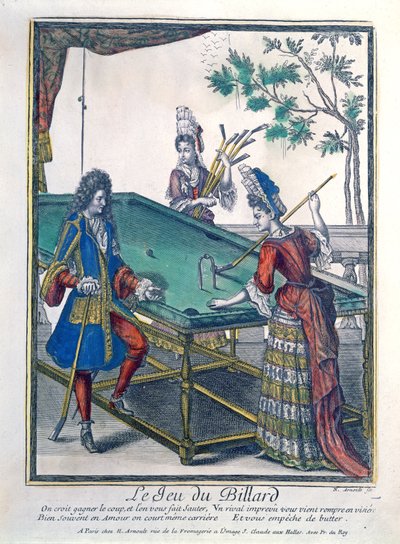 A Game of Billiards, late seventeenth century by Nicolas Arnoult